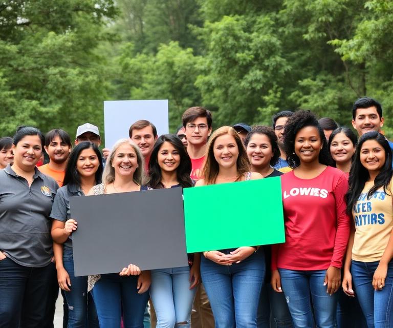 Group of NextStep Atlanta supporters